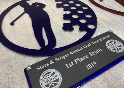 Custom trophy made for a golf tournament in Reno, NV