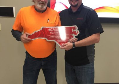 Custom Award for a construction worker made by Stites Manufacturing
